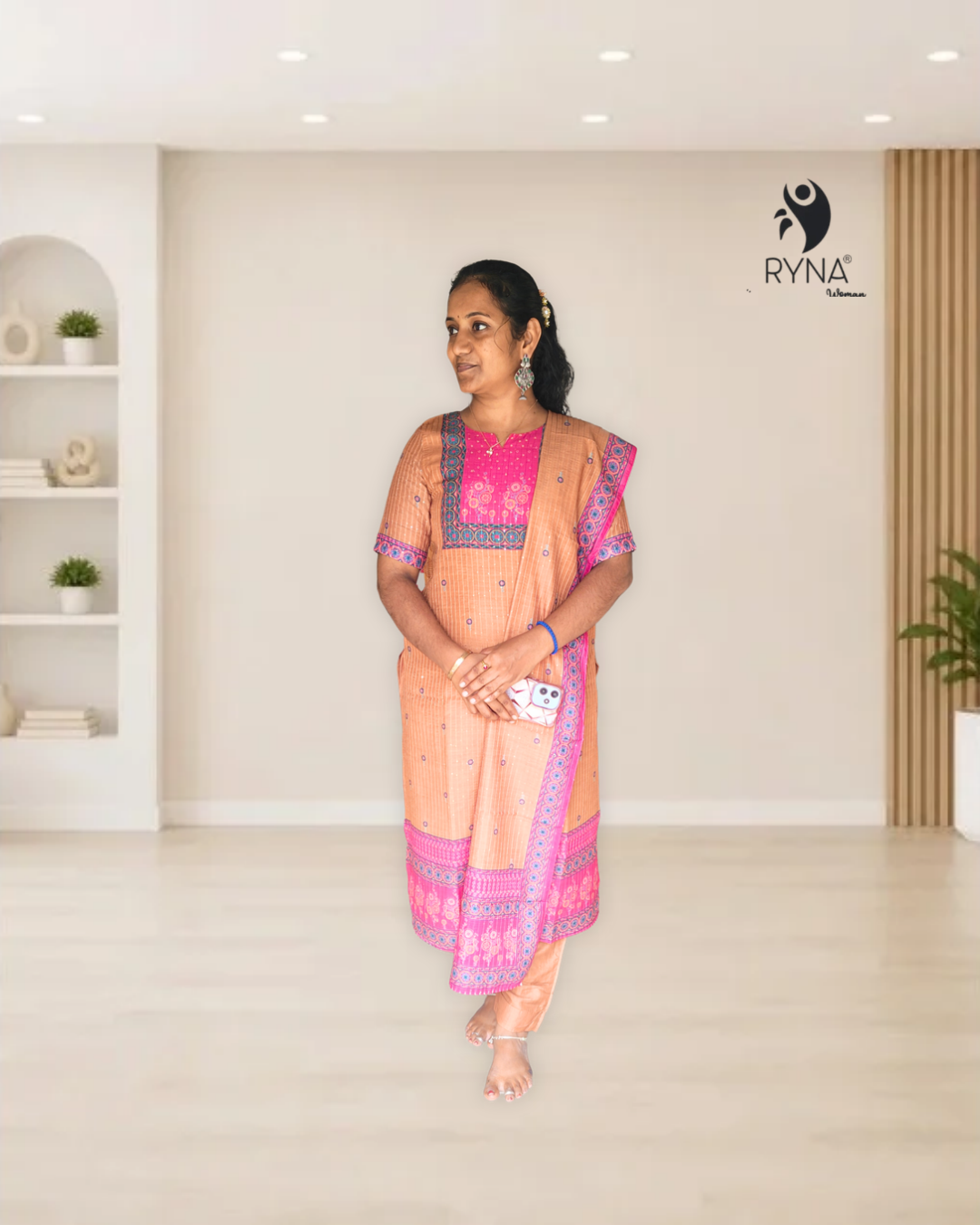 3 Pcs Kurti Set