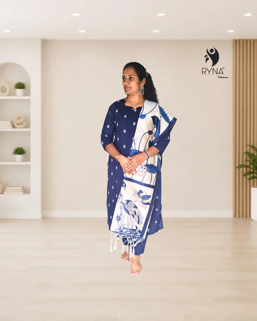 3 Pcs Cotton Kurti Set