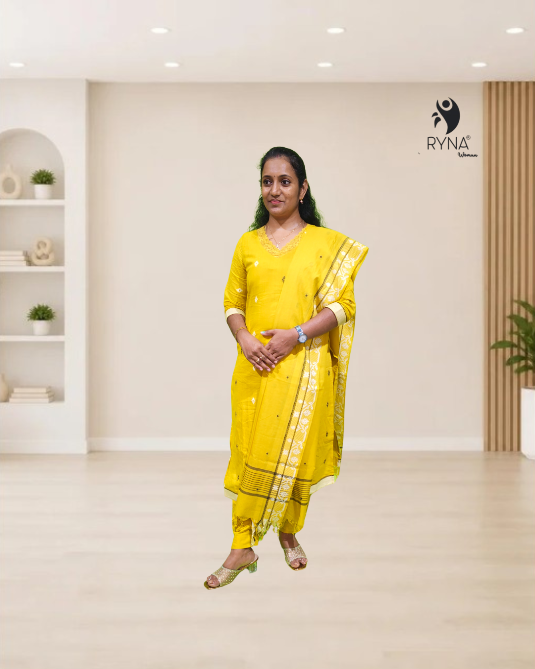 3 Pcs Cotton Kurti Set